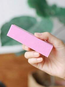 Bộ 20 miếng mài móng, độ nhám trung bình/mịn 100/180, thích hợp cho móng acrylic, sơn gel, bộ dụng cụ mài móng tay và móng chân chuyên nghiệp 3 trong 1. - Hồng - Xem 2