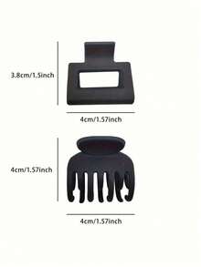 8pcs/Set 4cm Coffee Color Mini Hair Clips, Versatile Minimalist Hair Clips For Daily Use,Summer,Holiday,Travel - Multicolor - View 7