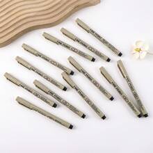 12pcs/Set Fine Tip Liners, Waterproof Ink Pens For Drawing, Sketching, Manga, Calligraphy, Art Design - Set - View 4