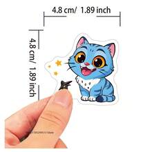 70pcs Idol Cartoon Pattern Waterproof Stickers, Glossy Stickers Suitable For Laptop, Luggage, Water Bottle - Multicolor - View 3