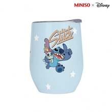 MINISO X Disney Lilo & Stitch & Scrump Retro Logo Insulated Stainless Steel Eggshell Tumbler With Lid,Double-Walled Vacuum Cup For Coffee,Wine,Drinks - 彩色 - 查看 4