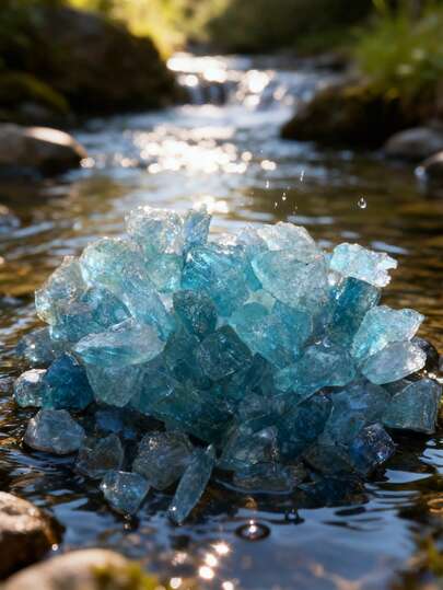 Đá thô tinh thể Fluorite xanh tự nhiên - Đá thô không đều, dạng chóp nhọn, dùng để chữa bệnh, làm trang sức, đồ trang trí theo phong cách Reiki (kích thước 0.79-1.2 inch)