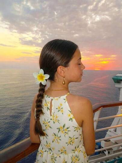 1-2pcs Ombre Flower Large Hair Claw Clips For Women, Sweet Unique, Fashionable Elegant, Delicate. Suitable For Daily Use, Holidays, Parties