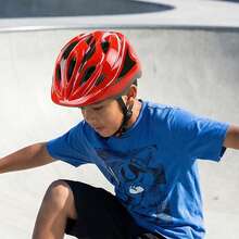 Baby Girls Boys Sports Helmet Multi-Functional Adjustable Breathable Head Protector Kids Bicycle Cycling Skating Helmets - Red - View 3