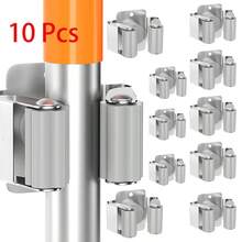 4/10pcs Wall Mounted Broom Holder Heavy Duty Tool Hooks Brush Storage Rack With Anti-Slip Silicone Teeth, Kitchen Bathroom Cabinet Garden Garage Organizer, Space-Saving Wall Hook Set For Home Storage Solutions - View 14
