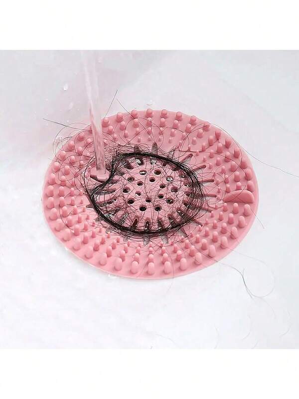 New Arrival Shower Drain Hair Collector And Kitchen Sink Strainer - Reusable Silicone Mesh Strainer With Suction Cup/Non-Design, Anti-Clog Drain Protector For Bathtub, Shower, Sink (Perfect Gift For Homeowners) There Are Two Options: One Without Suction Cup And The Other With Suction Cup