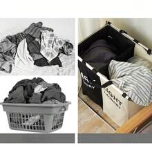 Multifunctional 3-Tier Folding Laundry Basket For Home Storage - 3 Divisórias - View 6