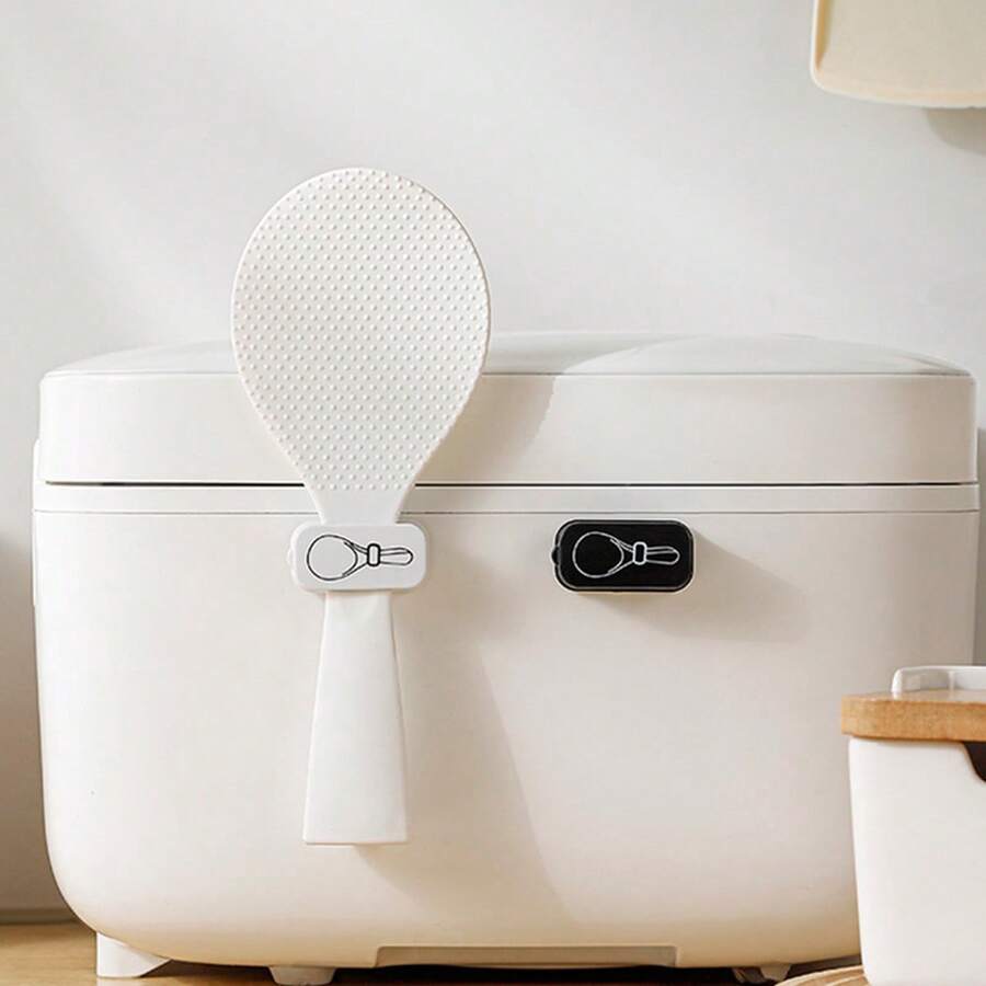 Estante de pared para almacenar cucharas de arroz, soporte colgante para utensilios de cocina - Multicolor - Ver 1