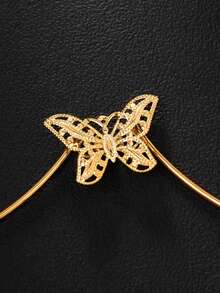 New Arrival Niche Butterfly Necklace-Style Body Chain, Popular For Evening Party & Nightclub, Sexy Body Jewelry For Women - Black - View 3