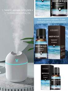 250ml Portable Mini USB Air Humidifier & Essential Oil Diffuser With Color Night Light, Aroma Diffuser For Travel, Office, Car, Desk, Bedroom / 1 Diffuser + 1 Bottle Of Essential Oil (Oils Will Be Shipped Randomly In New Or Used Packaging.) - Multicolor - View 18