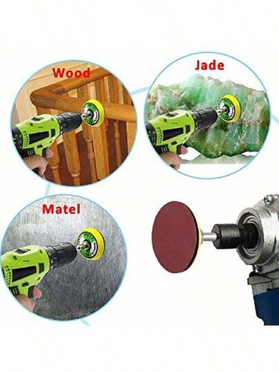50-100/150pcs 2 Inch 50mm Sanding Discs 60-2000 Grit Sandpaper Polishing Pad Set For Rotary Tool Sandpaper Set Accessories