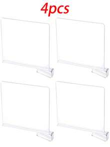 Bộ 1/2/4 tấm vách ngăn tủ quần áo bằng acrylic trong suốt, vách ngăn giá đựng đồ, vách ngăn ngăn kéo, dụng cụ sắp xếp tủ quần áo cho quần áo, ví trên kệ gỗ hoặc kệ đứng trong phòng ngủ, tủ quần áo, bàn làm việc, nhà bếp, văn phòng. - Nhiều màu - Xem 13