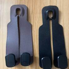 2pcs No-Drill Car Headrest Hooks, Designed For Hanging Bags, Purses, And Organizing Seat Back Items - Multicolor - View 8