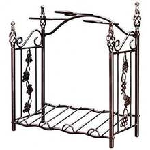 Expositor para Vino y portavasos de Pared Organizador de hogar Independiente de sobremesa Estante de Soporte de exhibición para Bar Bodega Armario de sótano Despensa SMA - como en la foto - Ver 8