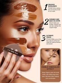 8件套化妆工具套装，包括：2个三角粉扑+2个气垫粉扑+2个迷你气垫粉扑+2个迷你化妆海绵 - 彩色 - 查看 11