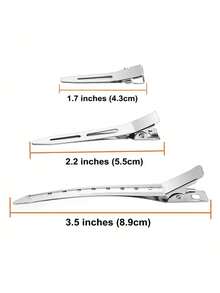 Bộ 60/30/20/10 kẹp định hình tóc mái kiểu miệng vịt, kẹp tạo kiểu tóc chuyên nghiệp, kẹp uốn và nhuộm tóc tại salon, kẹp uốn tóc liền mạch, kẹp tóc cá sấu lò xo kim loại. - kẹp - Xem 9