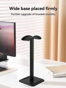 1个多功能桌面耳机支架，可拆卸便携式展示架 - 黑色 - 查看 8