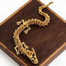 2026新款！金色合金中国龙——精美工艺收藏品。东方龙桌面摆件。幸运符，雕像摆件。中国龙摆件，金属艺术品，爱好者必备！史迪奇玩具 旅行玩具 课堂减压玩具 迷你玩具 洗澡玩具 圣诞文具 减压球 - 彩色 - 查看 4