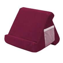 Tablet Reading Pillow, Foldable Multi-Angle Soft Pillow, Tablet Stand, Reading Pillow Suitable For Desk Reading, Tablet Holder, Hands-Free, Neck And Eye Protection, Multi-Angle Adjustable, Soft And Non-Damaging To Device, Anti-Slip And Stable, Essential For Reading In Bed, Comfortable For Long Use, Foldable And Portable, Ergonomic Design, Foldable Storage, Anti-Slip Groove (Stable For Phone/Tablet), Neck Support, Universal For Phone/Tablet, Horizontal Or Vertical Placement, Protects Device Edges - Multicolor - View 16