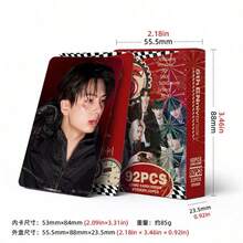 92张 ENHYPEN 2026 五周年纪念照片贴纸、LOMO卡、双面卡、收藏照片卡/贺卡/书签、主题LOMO卡贴纸套装、必备粉丝收藏品 - 彩色 - 查看 3