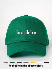 Mũ lưỡi trai nữ thêu họa tiết Brasileira, có thể điều chỉnh, kiểu dáng casual, thích hợp cho mùa xuân, mùa thu, du lịch, bãi biển, kỳ nghỉ. Mũ chống nắng phong cách Y2K, mùa hè, ngày lễ, lễ hội. - nghề thêu - Xem 5