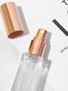 1Pc 5ml Mini Refillable Perfume Sample Spray Bottle, Premium Clear Glass Silver Cap Airtight Leakproof Fine Mist Empty Unscented Portable Travel Pocket Atomizer Dispenser, TSA Approved Cosmetic Container For Women Men Purse Daily Carry Vacation Business Trip Essential Oils Fragrance Testing Vanity Beauty Gift For Travelers Perfume Lovers - Clear - View 5