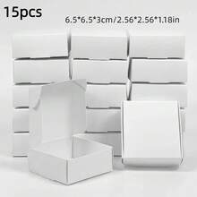 15 hộp quà mini bằng giấy Kraft trang nhã, kích thước 2.56"X2.56"X1.18"/2.16"X2.16"X0.98", thích hợp đựng mặt dây chuyền, trang sức, quà tặng Ngày Valentine, Ngày của Mẹ, đám cưới, kỷ niệm, ngày lễ, tiệc Giáng sinh. - Xem 19