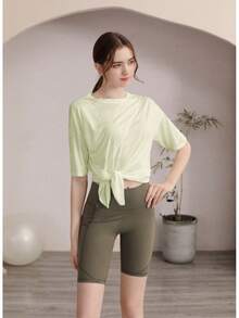 Women Outdoor Shirts - Light Yellow - View 3