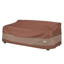 Duck Covers Ultimate - Funda Impermeable para sofá biplaza de Patio de 85 Pulgadas Fundas para Muebles de Patio - Capuchino moca - Ver 8