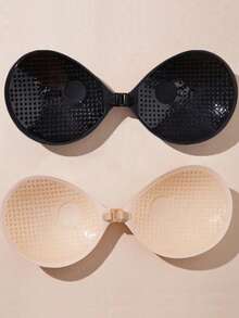 4pcs Strapless Invisible Bras, Suitable For Women's Backless Dresses, Summer Outfits, Vacation Essentials, Reusable - Multicolor - View 30