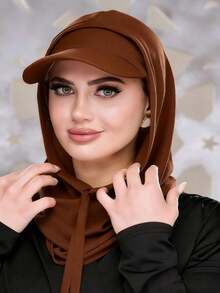 Khăn trùm đầu có mũ, khăn giữ ấm cổ, mũ che kín đầu, mặt nạ chống tia UV đa năng dành cho phụ nữ Hồi giáo, phù hợp cho mọi mùa. - khăn quàng cổ - Xem 17