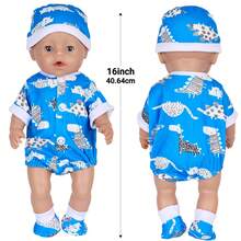 16 Inch American Girl Doll Clothes, Chiffon Romper Pajamas Accessories, Children's Pretend Play Doll Set - Multicolor - View 2