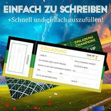 10/30 Thiệp Mời Tiệc Bóng Đá - Chủ đề Vé Sinh Nhật Bóng Đá, Thiết Kế Độc Đáo, Dành Cho Cả Nam và Nữ, Đã Điền Sẵn Thông Tin, Điền Nhanh, Thích Hợp Cho Tiệc Sinh Nhật Bóng Đá, Sự Kiện và Hoạt Động Trường Học. - A - Xem 5