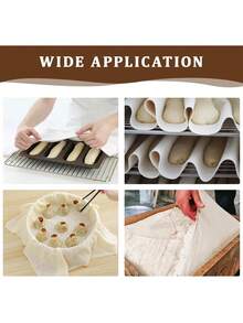 Toile de fermentation de pâte épaisse de qualité supérieure, tapis de fermentation de baguette, idéal pour la cuisson de baguettes françaises et de pain maison, assure une fermentation parfaite de la pâte, essentiel pour la cuisine et la restauration, convient au pain de levain, aux pâtisseries et plus encore - Multicolore - Voir 11