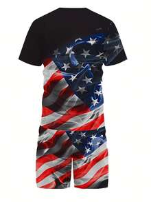 Men T-Shirt Co-Ords - 混色 - 查看 3