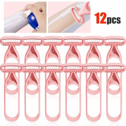 12/6/3/1pc Women's Razor Set, Women's Razor, Women's Razor, Hair Trimmer For Arms, Legs, Underarms, And Bikini Area, Women's Manual Portable Depilatory Razor, Female Hair Remover