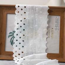 1米镂空刺绣蕾丝缝纫装饰，15厘米手工布料饰边，适用于服装、裙子DIY、连衣裙装饰、婚纱DIY、桌布装饰、家居装饰和初学者缝纫。 - 多色 - 查看 14