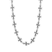 1PC Personalized Punk Style Men's Jewelry Set, Hip Hop Cross Necklace Bracelet, Also Suitable For Women's Y2K Accessories - Silver - View 2