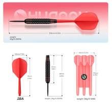 HUANQU 3pcs Professional Darts Set, Hard Darts Set With 1 Portable Darts Storage Box, Suitable For Beginners And Professionals, High-Quality Darts Set For Office Stress Relief, Home Entertainment, Perfect Gift For Easter, Ramadan, Father's Day - Multicolor - View 8