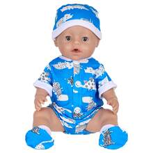 16 Inch American Girl Doll Clothes, Chiffon Romper Pajamas Accessories, Children's Pretend Play Doll Set - Multicolor - View 5