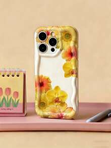 这款亮黄色和橙色花卉图案的手机壳兼容 13/11/17/17 Pro/16/14/15/15 Pro/15 Plus/15 Pro Max/7 Plus/8 Plus/X/Xs Max/Xr/11 Pro/12 Pro/13 Pro/14 Pro/12 Mini/13 Mini/11 Pro Max/12 Pro Max/13 Pro Max/14 Pro Max/14 Plus/17 Pro Max/17 Air/6/6s Plus/7/8/16 Pro/16 Plus/16 Pro Max/SE2/17 Pro Max 以及三星 Galaxy A54/A14/A12/A13/A15/A32/A33/A24/A52S/S20/S21/S22/S23/S24/S23 Plus/S24 Ultra/S25/A15/A33/A23 – 热带风情芙蓉兰花图案 – 波浪边软TPU保护壳 – 夏日美学 - 彩色 - 查看 3