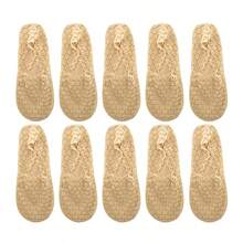 chuanwa（2） 1/5/10 Đôi tất nữ mỏng, khoét lỗ, thoáng khí, kiểu dáng casual, ren, thích hợp sử dụng hàng ngày - Nhiều màu - Xem 23