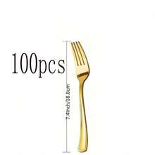 10/20/30/50/100 piezas Vajilla de papel dorado, platos para ensalada, platos de postre, platos desechables para fiestas, disponibles en tamaños de 7 pulgadas y 9 pulgadas, fácil de limpiar, adecuado para pasteles, postres, ensaladas, hamburguesas, sándwiches, aperitivos, frutas, fiestas de cumpleaños, bodas, campamentos al aire libre, Año Nuevo, Día de San Valentín - Dorado - Ver 37
