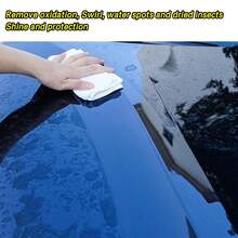 HGKJ终极车蜡清洁剂和保护剂 - 二合一汽车漆面清洁剂和保护剂，划痕修复和光泽增强，持久疏水性车蜡，适用于车辆细节处理和漆面护理，适用于所有汽车颜色和类型 - 多色 - 查看 3