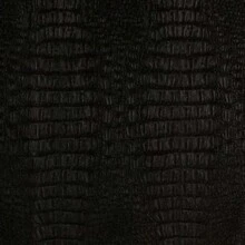 Alligator Fabric, Soft Textured Crocodile Vinyl Faux Leather, Gator Skin Embossed Upholstery DIY Craft And Clips Pleather Sheets U2013 One Foot Cut 12u201dx54u201d (Black) - ColorA - 查看 2