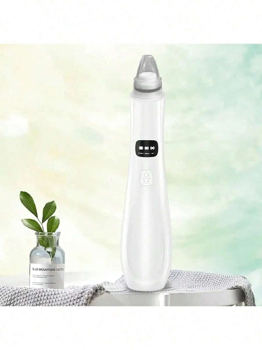 AXH 现货速发 三档吸力面部清洁美容仪，去角质，黑头真空吸尘器，面部死皮去除清洁机 - 白色 - 查看 1