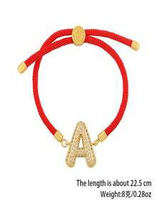 Một chiếc vòng cổ mặt dây chuyền đôi sang trọng, độc đáo, tinh tế và thanh lịch, gồm một chuỗi 26 chữ cái (từ A đến Z). Một chiếc vòng tay mặt dây chuyền tinh xảo và đẹp mắt theo phong cách vòng đeo tay. Trang sức thủ công. - Nhiều màu - Xem 4