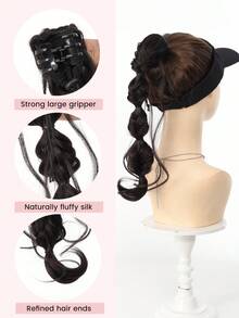 18 Inch Synthetic Braided Bubble Wig, Natural Fluffy Twist Braid Ponytail Hair Extensions For Girls - Multicolor - View 9