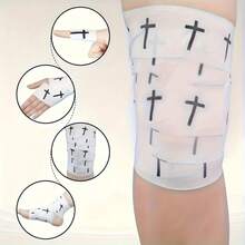 黑白运动胶带，十字条纹设计，简约耐用，易撕不留残胶，适用于足球、网球、拳击、健身、运动、跑步、美式橄榄球、棒球、体操等运动，可提供腕部支撑，是运动员、教练、体操运动员、拳击手、曲棍球运动员的理想之选——也是足球、运动、足球配件、运动器材、运动防护装备、健身训练用品、足球用品的理想之选，是健身房、办公室、家庭、体育教育的理想选择。 - 彩色 - 查看 3