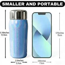 Bình nước mini 8oz (khoảng 227ml) dễ thương, sơn màu cầu vồng - Bình nhỏ cách nhiệt chân không bằng thép không gỉ - Chống rò rỉ, chống tràn, giữ đồ uống nóng/lạnh cho các loại đồ uống như cà phê, trà. - Nhiều màu - Xem 3